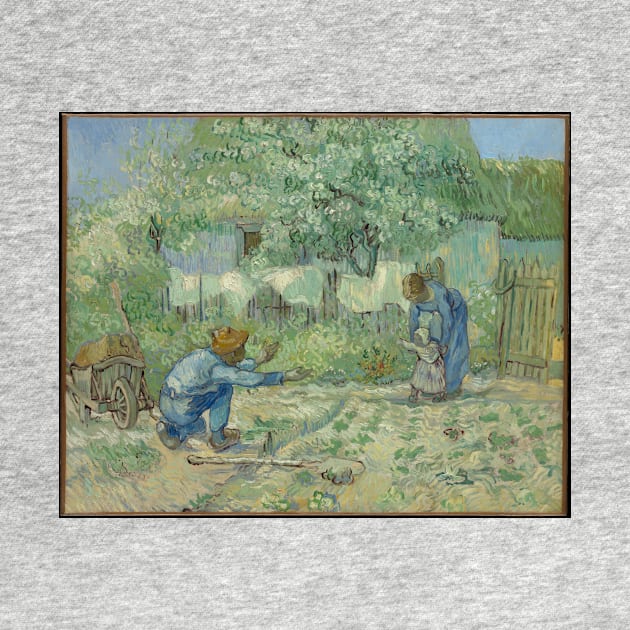 First Steps, after Millet by VincentvanGogh